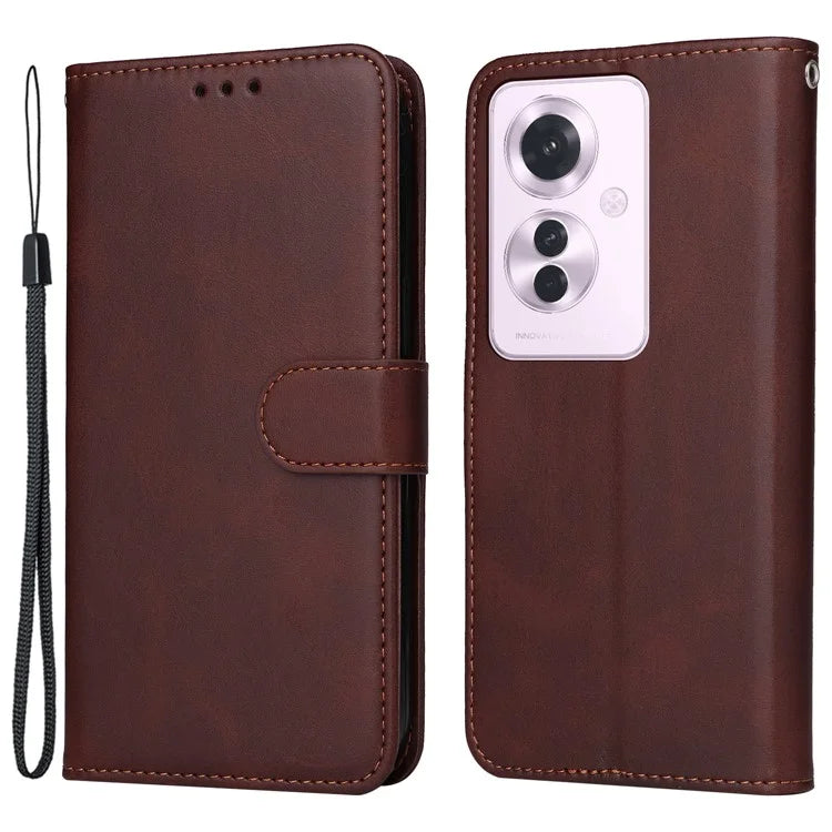 For Oppo Reno11 F 5G / F25 Pro 5G Case 3 Slots Holder Leather Phone Cover with Stand