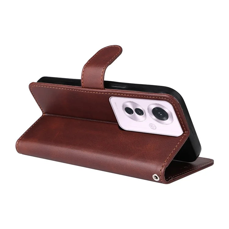 For Oppo Reno11 F 5G / F25 Pro 5G Case 3 Slots Holder Leather Phone Cover with Stand