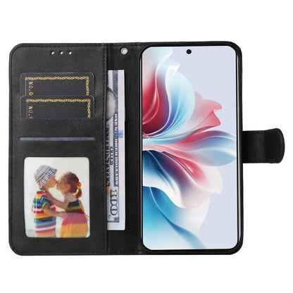 For Oppo Reno11 F 5G / F25 Pro 5G Case 3 Slots Holder Leather Phone Cover with Stand