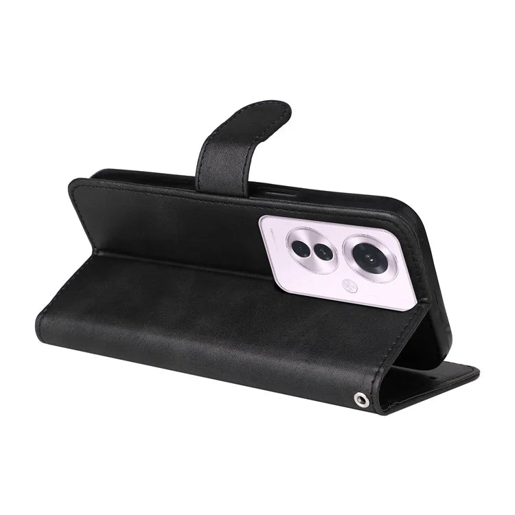 For Oppo Reno11 F 5G / F25 Pro 5G Case 3 Slots Holder Leather Phone Cover with Stand