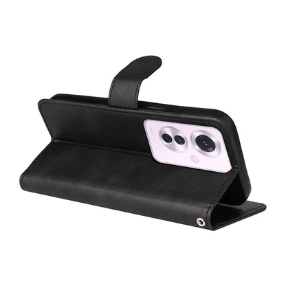 For Oppo Reno11 F 5G / F25 Pro 5G Case 3 Slots Holder Leather Phone Cover with Stand