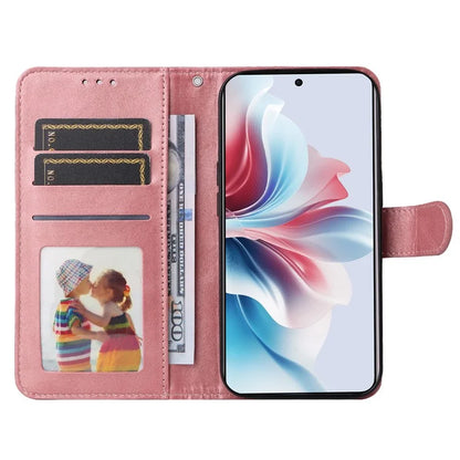 For Oppo Reno11 F 5G / F25 Pro 5G Case 3 Slots Holder Leather Phone Cover with Stand