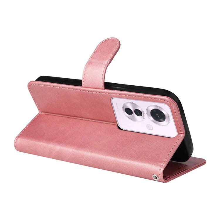 For Oppo Reno11 F 5G / F25 Pro 5G Case 3 Slots Holder Leather Phone Cover with Stand