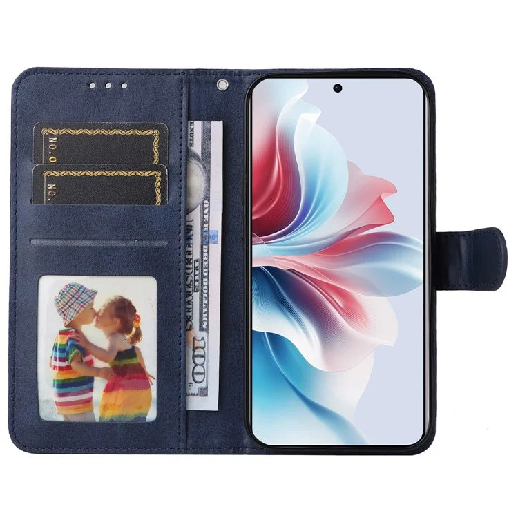 For Oppo Reno11 F 5G / F25 Pro 5G Case 3 Slots Holder Leather Phone Cover with Stand