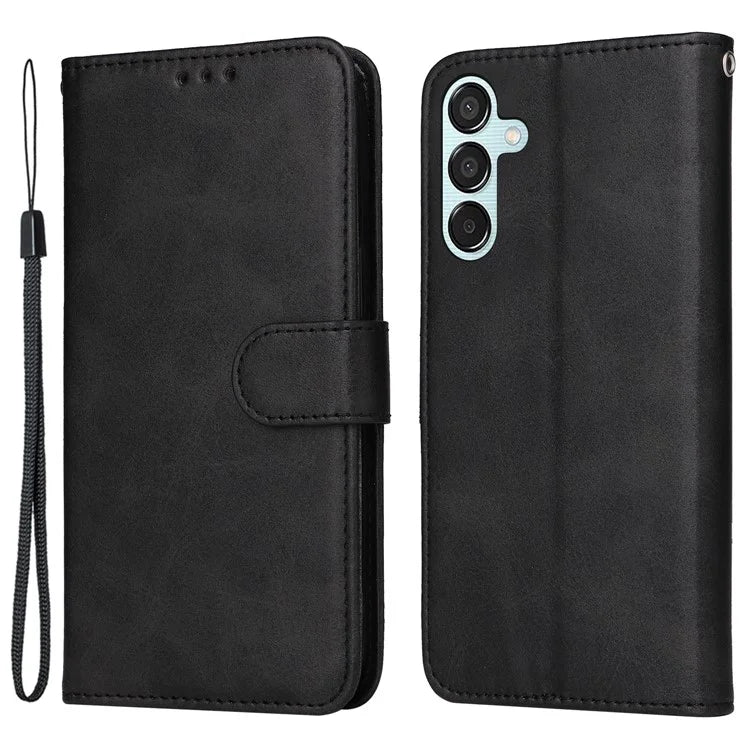 For Samsung Galaxy M15 5G / F15 5G Case PU Leather Phone Cover with Viewing Stand / 3 Card Holder