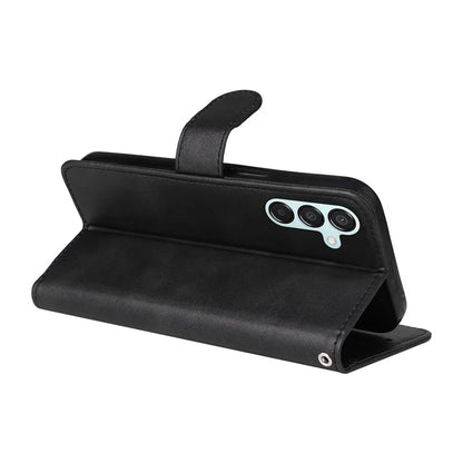 For Samsung Galaxy M15 5G / F15 5G Case PU Leather Phone Cover with Viewing Stand / 3 Card Holder
