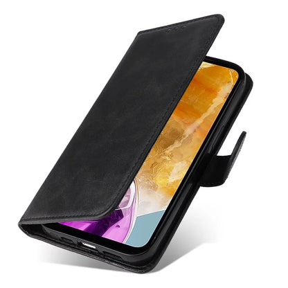 For Samsung Galaxy M15 5G / F15 5G Case PU Leather Phone Cover with Viewing Stand / 3 Card Holder