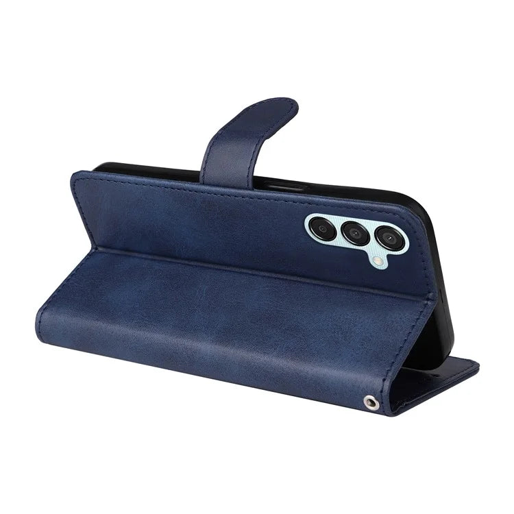 For Samsung Galaxy M15 5G / F15 5G Case PU Leather Phone Cover with Viewing Stand / 3 Card Holder