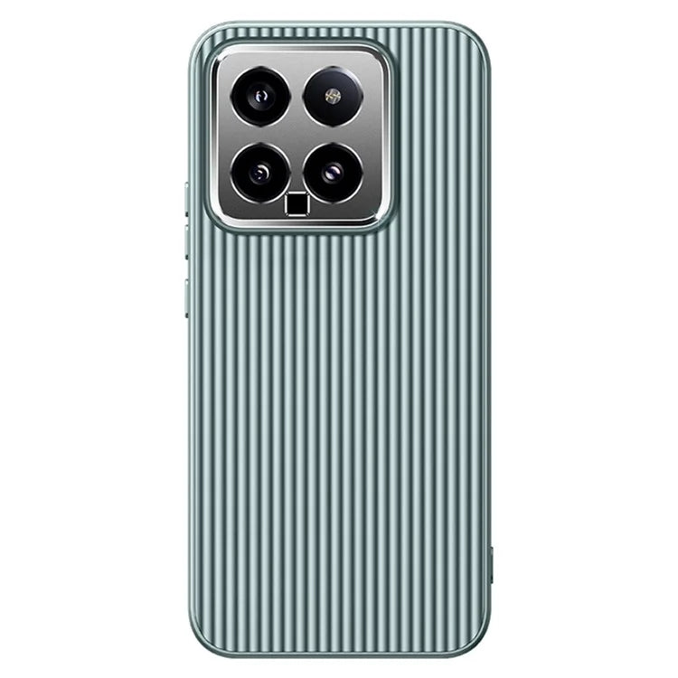 For Xiaomi 14 PC+TPU Back Case Anti-Scratch Metal Lens Frame Phone Cover