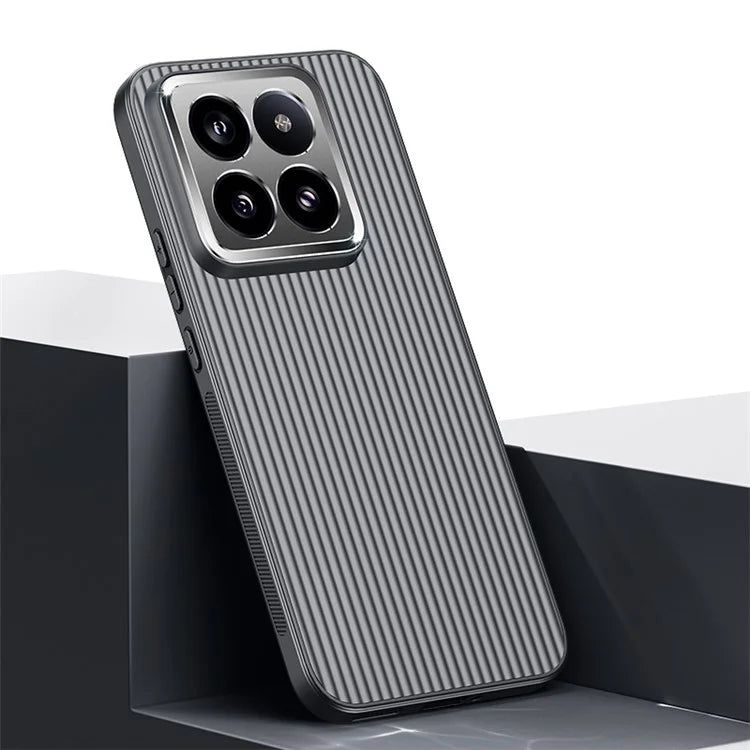 For Xiaomi 14 Pro Phone Case PC+TPU Anti-Scratch Metal Lens Frame Protective Cover