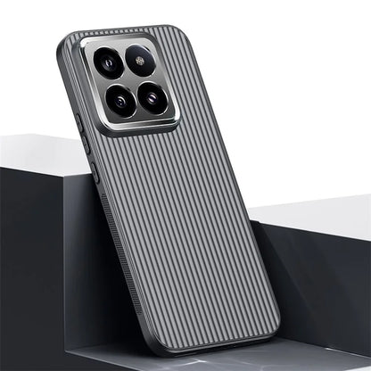 For Xiaomi 14 Pro Phone Case PC+TPU Anti-Scratch Metal Lens Frame Protective Cover