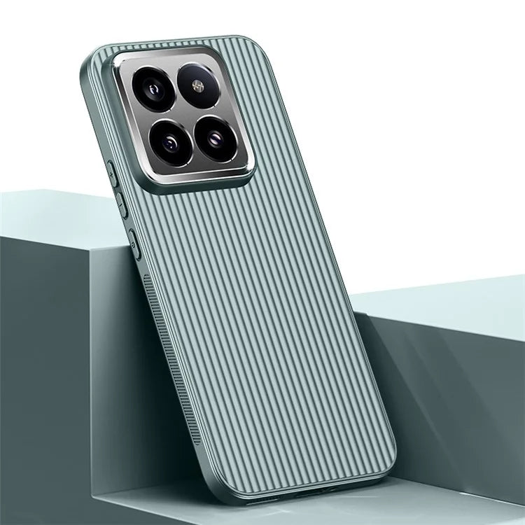 For Xiaomi 14 Pro Phone Case PC+TPU Anti-Scratch Metal Lens Frame Protective Cover