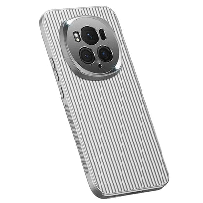 For Honor Magic6 Pro 5G Anti-drop PC+TPU Back Case Metal Lens Frame Phone Cover