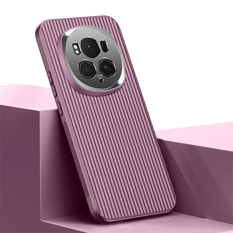 For Honor Magic6 Pro 5G Anti-drop PC+TPU Back Case Metal Lens Frame Phone Cover