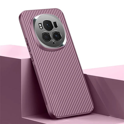 For Honor Magic6 Pro 5G Anti-drop PC+TPU Back Case Metal Lens Frame Phone Cover
