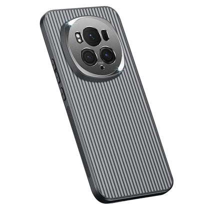 For Honor Magic6 Pro 5G Anti-drop PC+TPU Back Case Metal Lens Frame Phone Cover