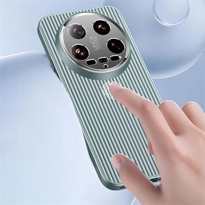 For Xiaomi 14 Ultra Case Anti-drop PC+TPU Phone Protective Shell with Metal Lens Frame