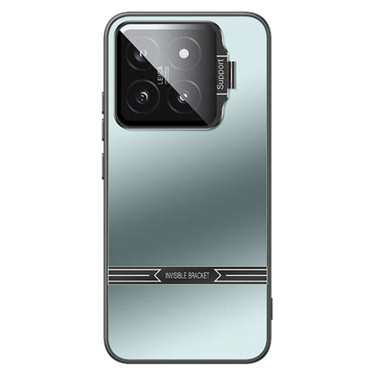 Phone Case for Xiaomi 14 Pro Matte PC+TPU Cover with Lens Frame Kickstand