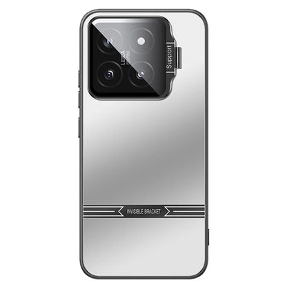 Phone Case for Xiaomi 14 Pro Matte PC+TPU Cover with Lens Frame Kickstand