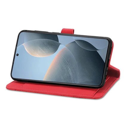 For Xiaomi Redmi K70E 5G/Poco X6 Pro 5G Leather Cover Flip Phone Case Wallet Stand Zipper Design