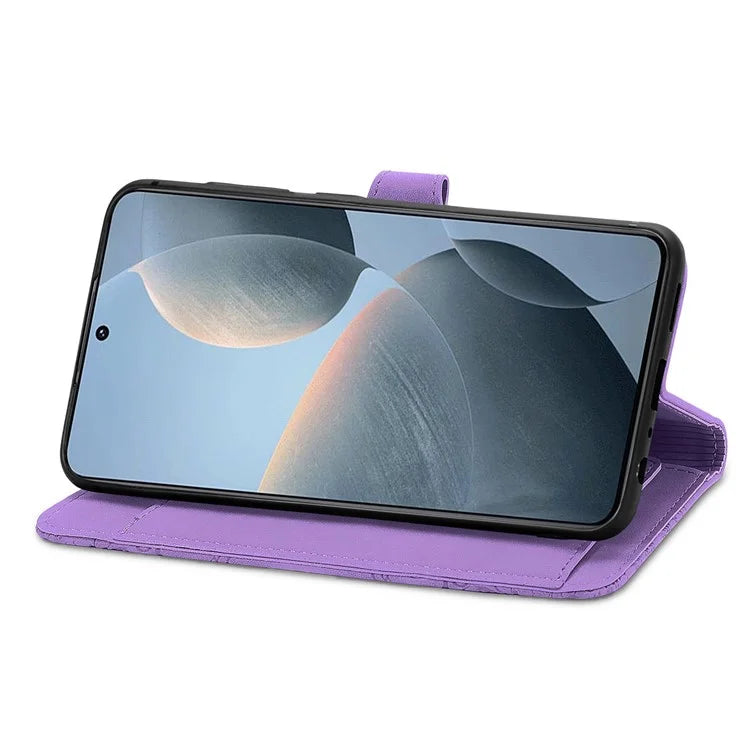 For Xiaomi Redmi K70E 5G/Poco X6 Pro 5G Leather Cover Flip Phone Case Wallet Stand Zipper Design