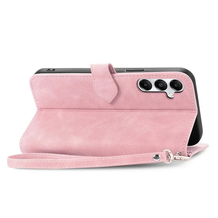 For Samsung Galaxy A15 4G / A15 5G Case Flower Imprinted Anti-Drop Leather Flip Phone Cover