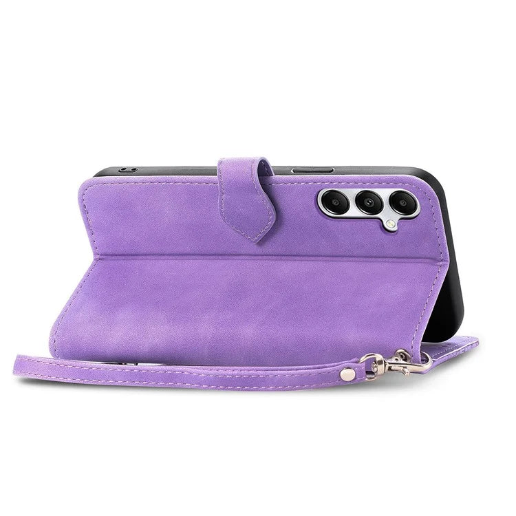 For Samsung Galaxy A15 4G / A15 5G Case Flower Imprinted Anti-Drop Leather Flip Phone Cover