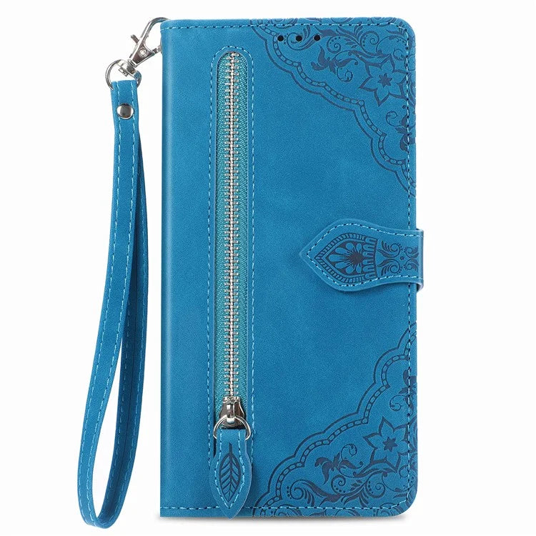 For Xiaomi Redmi Note 13 Pro 5G / Poco X6 5G Case Flower Pattern Handbag PU Leather Phone Cover