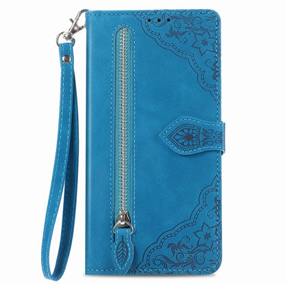 For Xiaomi Redmi Note 13 Pro 5G / Poco X6 5G Case Flower Pattern Handbag PU Leather Phone Cover