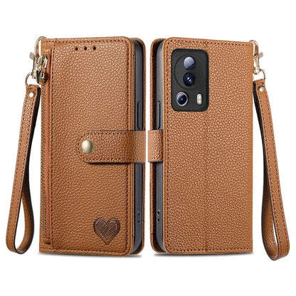 For Xiaomi 13 Lite / Civi 2 5G Case with Wrist Strap RFID Blocking Card Holder Phone Shell