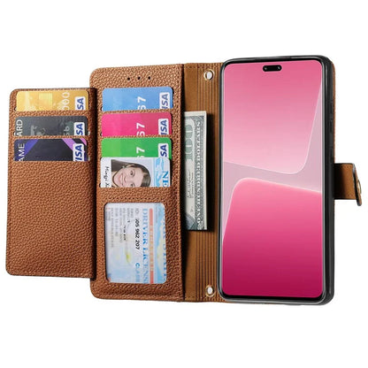 For Xiaomi 13 Lite / Civi 2 5G Case with Wrist Strap RFID Blocking Card Holder Phone Shell