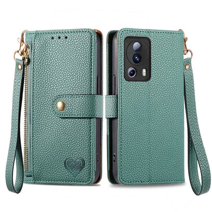 For Xiaomi 13 Lite / Civi 2 5G Case with Wrist Strap RFID Blocking Card Holder Phone Shell