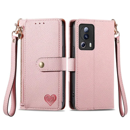 For Xiaomi 13 Lite / Civi 2 5G Case with Wrist Strap RFID Blocking Card Holder Phone Shell