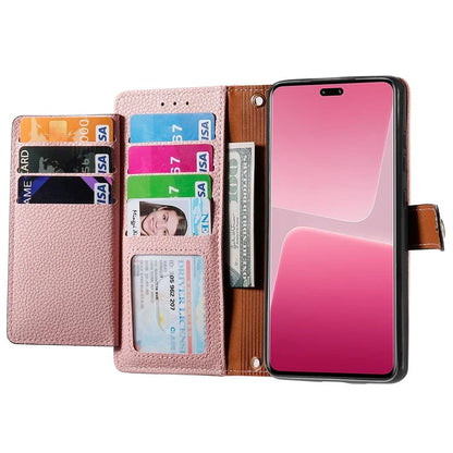 For Xiaomi 13 Lite / Civi 2 5G Case with Wrist Strap RFID Blocking Card Holder Phone Shell