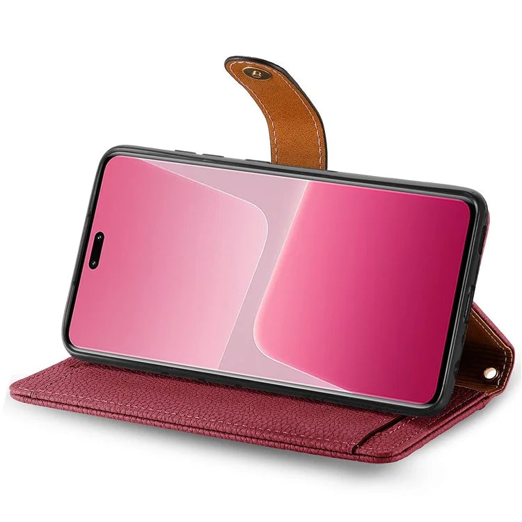 For Xiaomi 13 Lite / Civi 2 5G Case with Wrist Strap RFID Blocking Card Holder Phone Shell