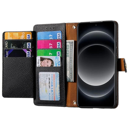 For Xiaomi 14 Ultra Case Zipper Pocket RFID Blocking PU Leather Phone Cover