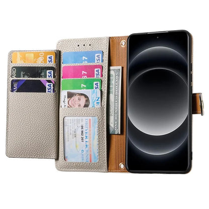 For Xiaomi 14 Ultra Case Zipper Pocket RFID Blocking PU Leather Phone Cover