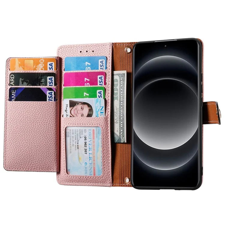 For Xiaomi 14 Ultra Case Zipper Pocket RFID Blocking PU Leather Phone Cover