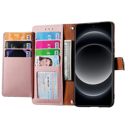 For Xiaomi 14 Ultra Case Zipper Pocket RFID Blocking PU Leather Phone Cover