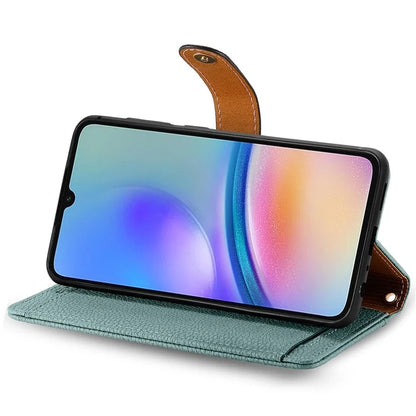 For Samsung Galaxy A05s 4G Magnetic Phone Case RFID Blocking Zipper Wallet Protective Shell