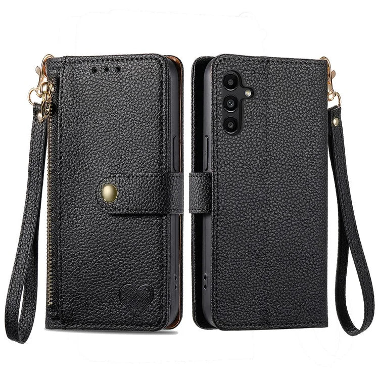 For Samsung Galaxy A13 5G Case RFID Blocking Leather Flip Phone Cover with Purse Card Holders