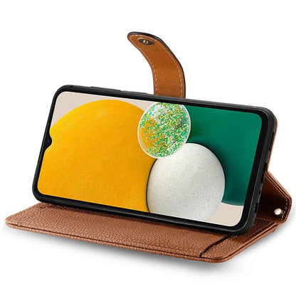 For Samsung Galaxy A13 5G Case RFID Blocking Leather Flip Phone Cover with Purse Card Holders
