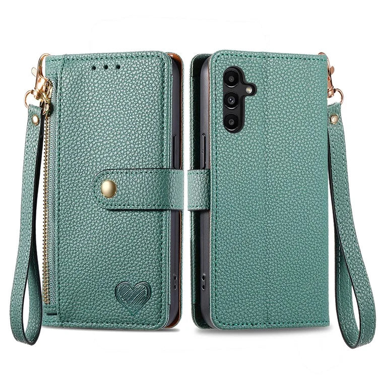 For Samsung Galaxy A13 5G Case RFID Blocking Leather Flip Phone Cover with Purse Card Holders