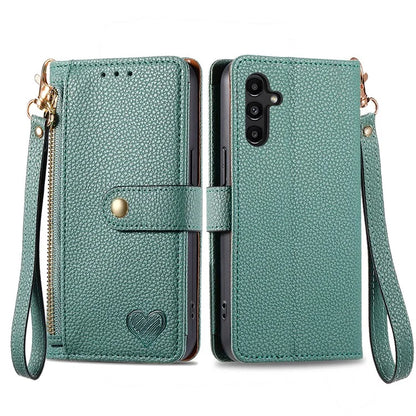 For Samsung Galaxy A13 5G Case RFID Blocking Leather Flip Phone Cover with Purse Card Holders