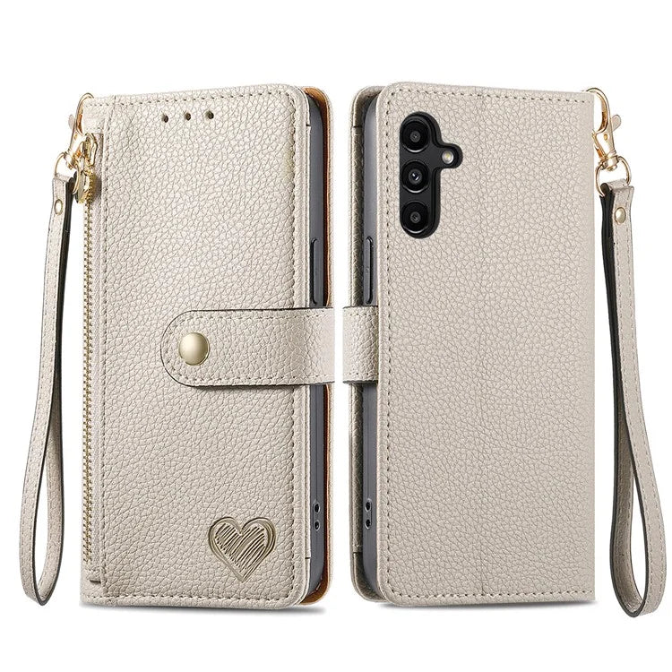 For Samsung Galaxy A13 5G Case RFID Blocking Leather Flip Phone Cover with Purse Card Holders