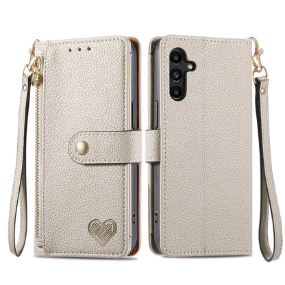 For Samsung Galaxy A13 5G Case RFID Blocking Leather Flip Phone Cover with Purse Card Holders