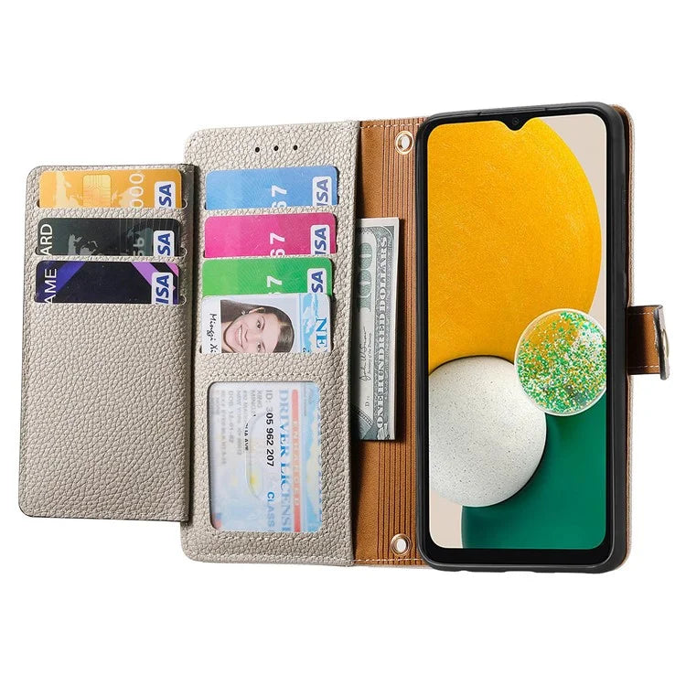 For Samsung Galaxy A13 5G Case RFID Blocking Leather Flip Phone Cover with Purse Card Holders