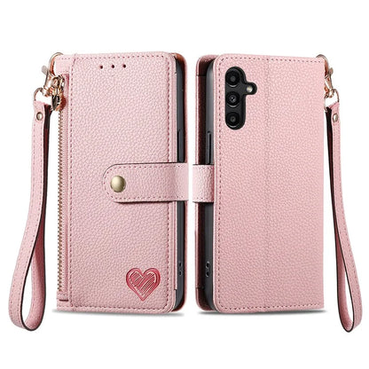 For Samsung Galaxy A13 5G Case RFID Blocking Leather Flip Phone Cover with Purse Card Holders
