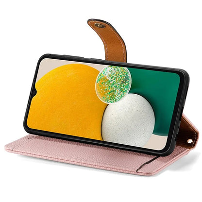 For Samsung Galaxy A13 5G Case RFID Blocking Leather Flip Phone Cover with Purse Card Holders