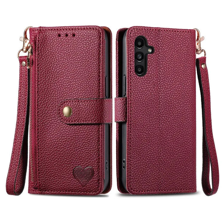 For Samsung Galaxy A13 5G Case RFID Blocking Leather Flip Phone Cover with Purse Card Holders